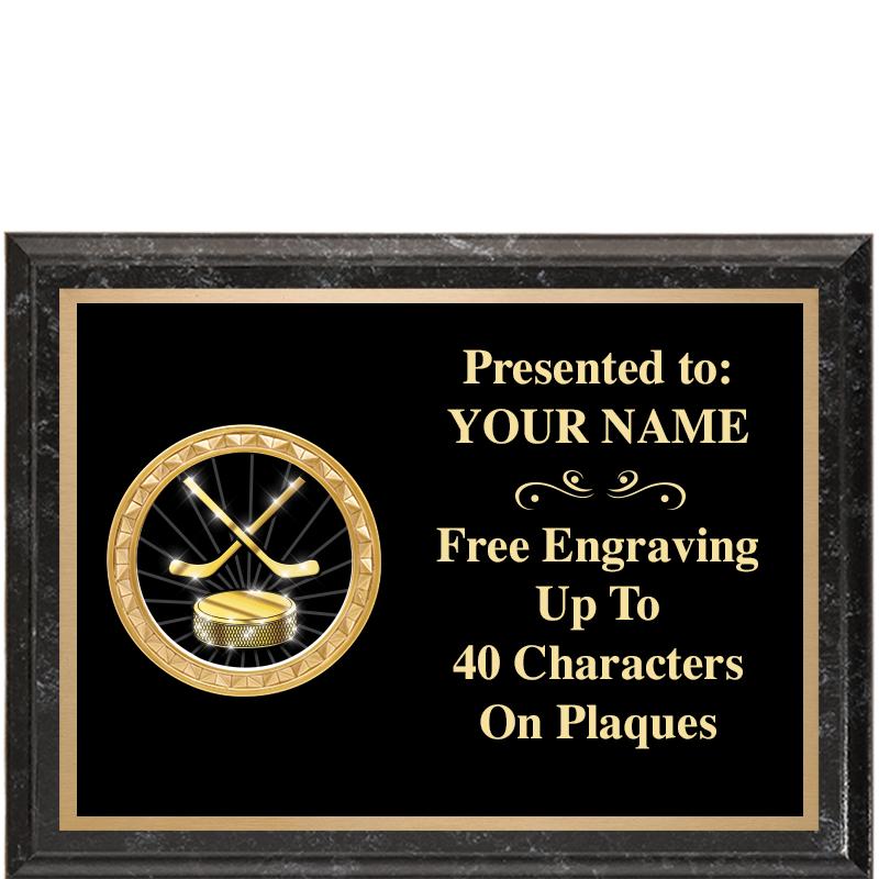 8X6 BLACK EXECUTIVE INSERT PLQ