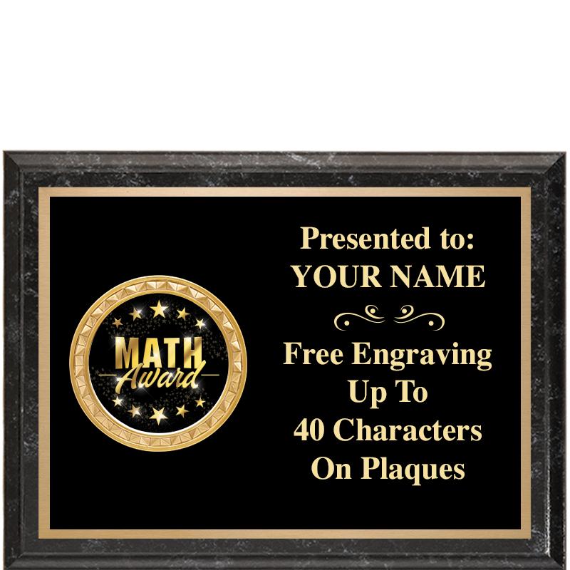 8X6 BLACK EXECUTIVE INSERT PLQ