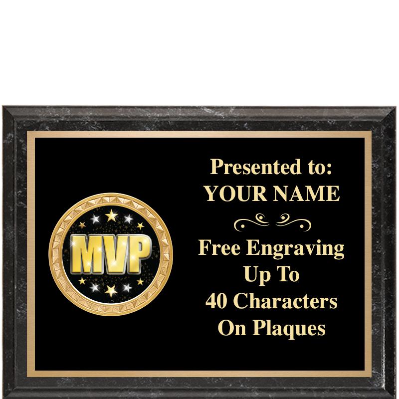 8X6 BLACK EXECUTIVE INSERT PLQ