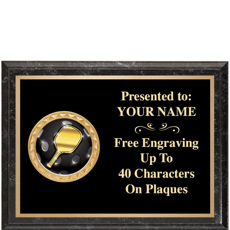 8X6 BLACK EXECUTIVE INSERT PLQ