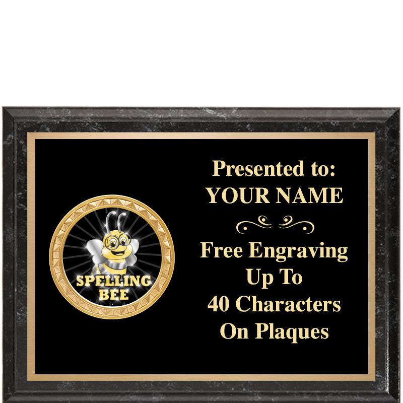 8X6 BLACK EXECUTIVE INSERT PLQ