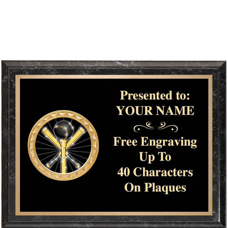 8X6 BLACK EXECUTIVE INSERT PLQ