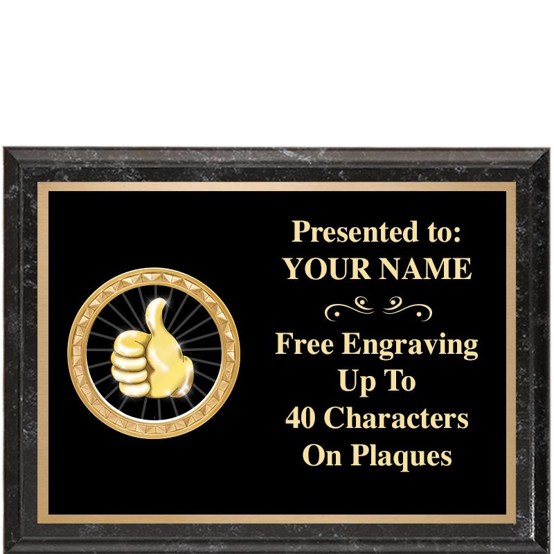 8X6 BLACK EXECUTIVE INSERT PLQ