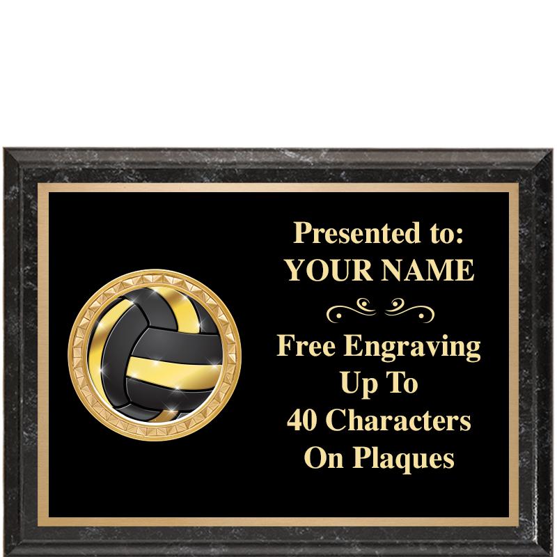 8X6 BLACK EXECUTIVE INSERT PLQ