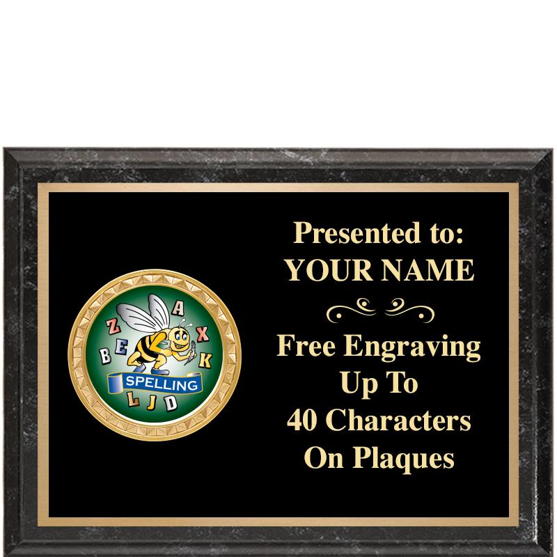 8X6 BLACK EXECUTIVE INSERT PLQ