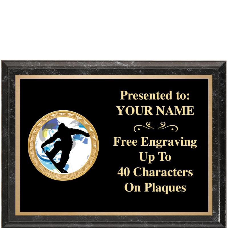 8X6 BLACK EXECUTIVE INSERT PLQ