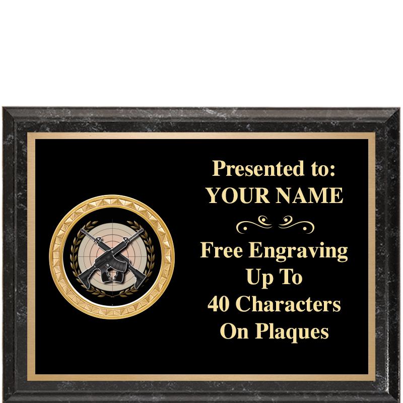 8X6 BLACK EXECUTIVE INSERT PLQ