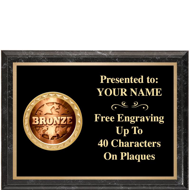 8X6 BLACK EXECUTIVE INSERT PLQ