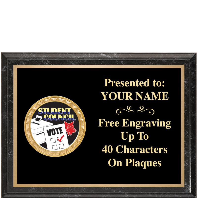 8X6 BLACK EXECUTIVE INSERT PLQ