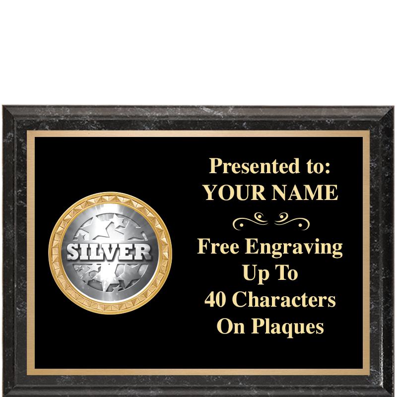 8X6 BLACK EXECUTIVE INSERT PLQ