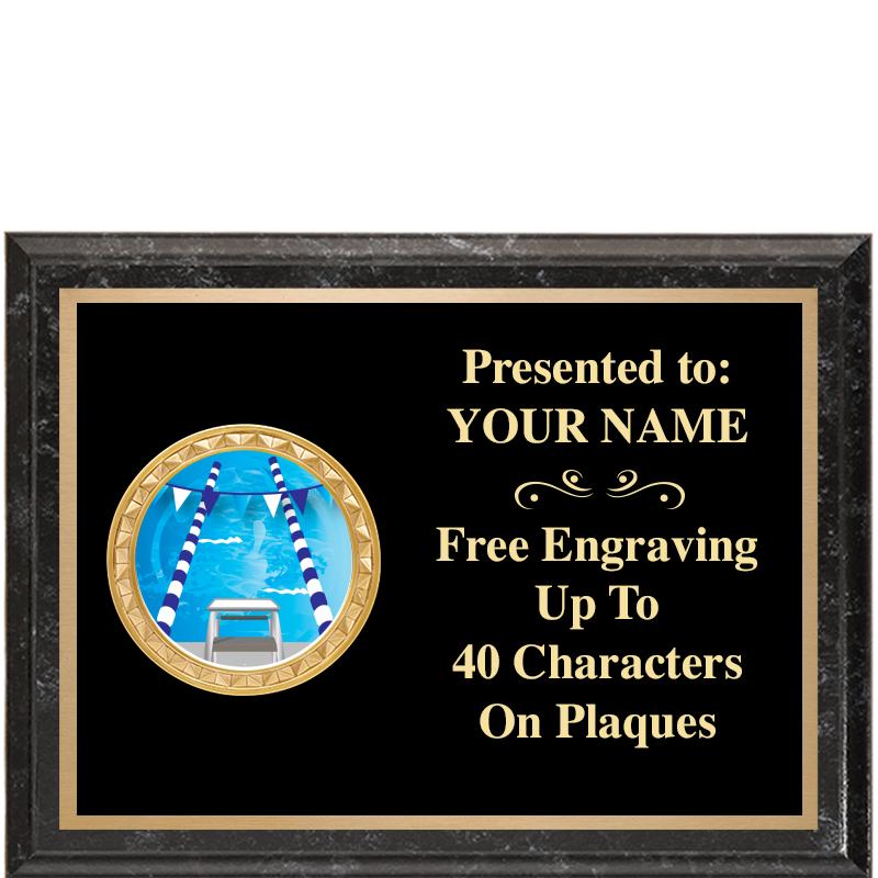 8X6 BLACK EXECUTIVE INSERT PLQ