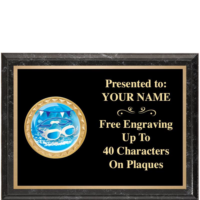 8X6 BLACK EXECUTIVE INSERT PLQ