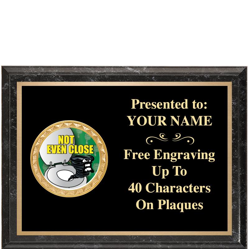 8X6 BLACK EXECUTIVE INSERT PLQ