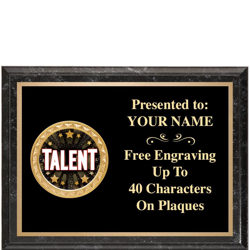 8X6 BLACK EXECUTIVE INSERT PLQ