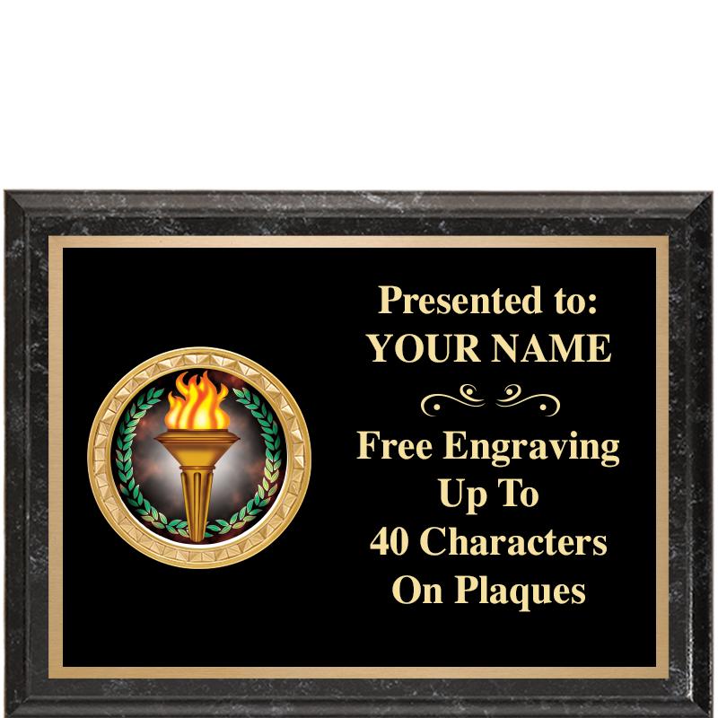 8X6 BLACK EXECUTIVE INSERT PLQ