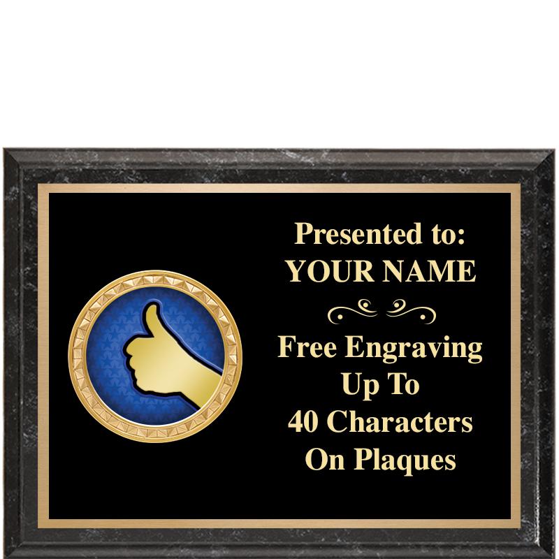 8X6 BLACK EXECUTIVE INSERT PLQ