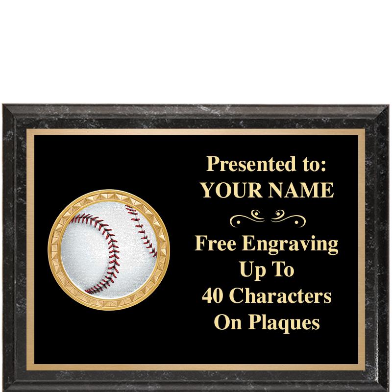 8X6 BLACK EXECUTIVE INSERT PLQ