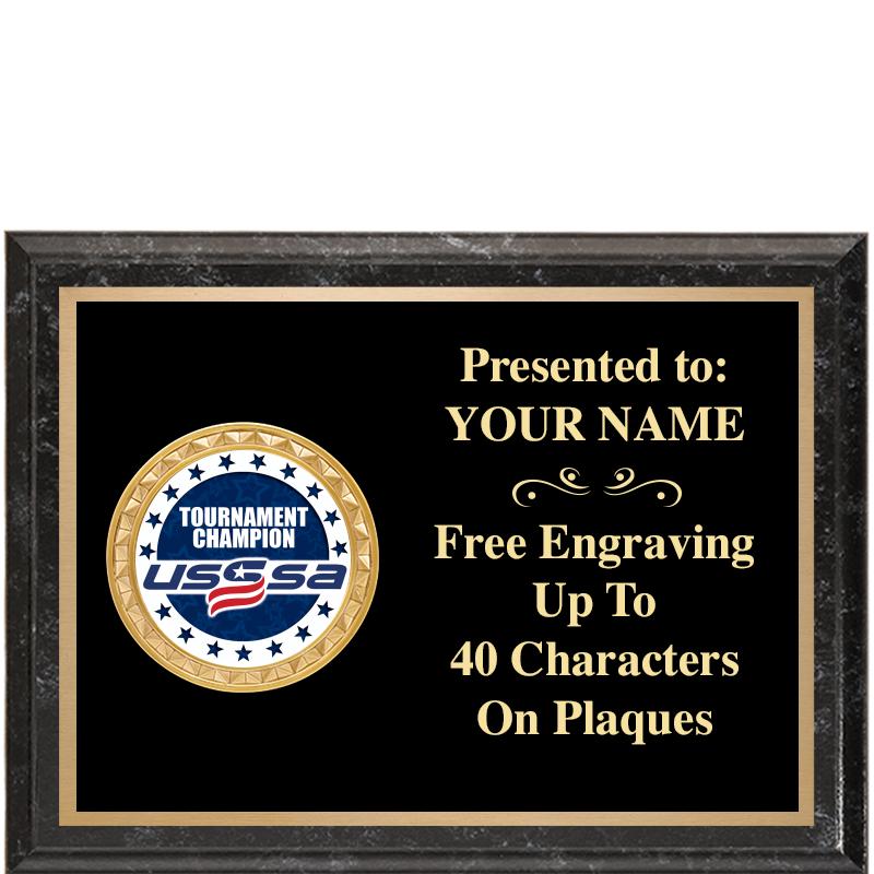 8X6 BLACK EXECUTIVE INSERT PLQ