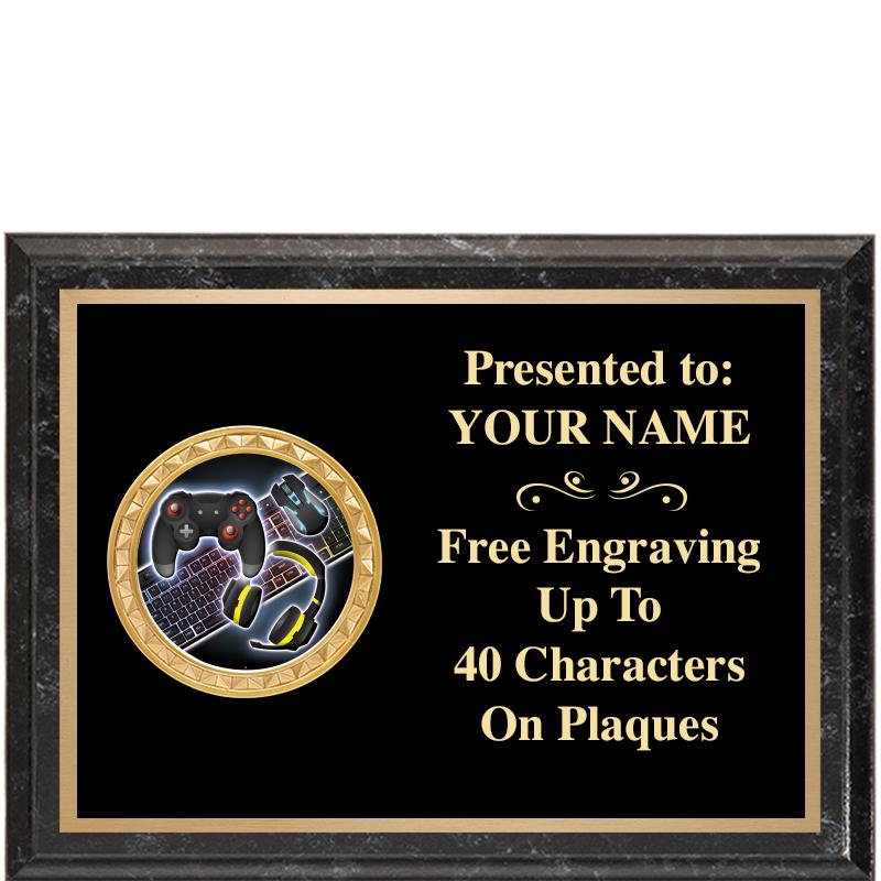 8X6 BLACK EXECUTIVE INSERT PLQ