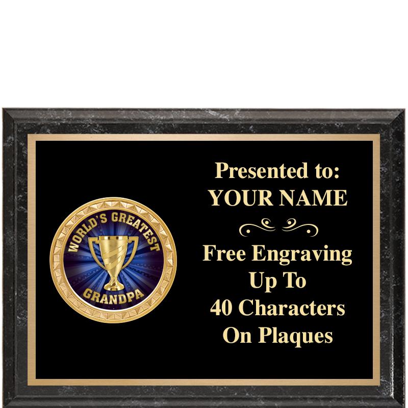 8X6 BLACK EXECUTIVE INSERT PLQ