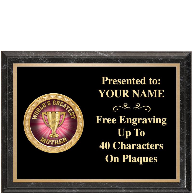 8X6 BLACK EXECUTIVE INSERT PLQ