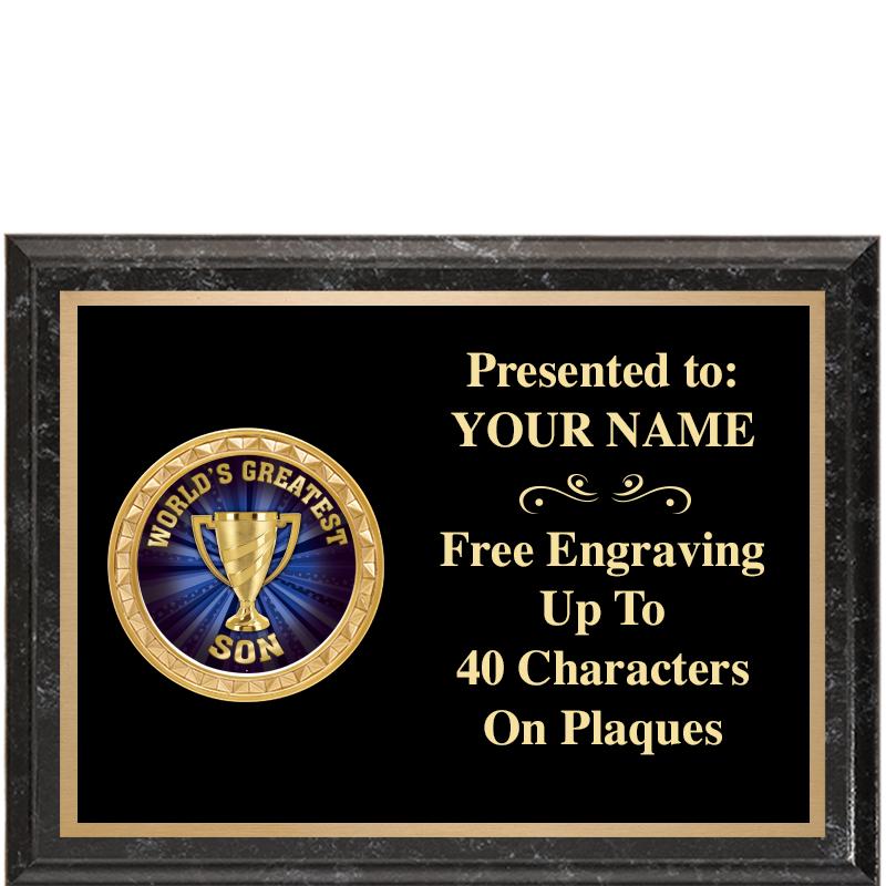 8X6 BLACK EXECUTIVE INSERT PLQ