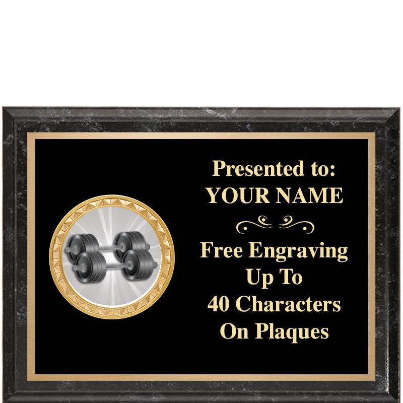 8X6 BLACK EXECUTIVE INSERT PLQ