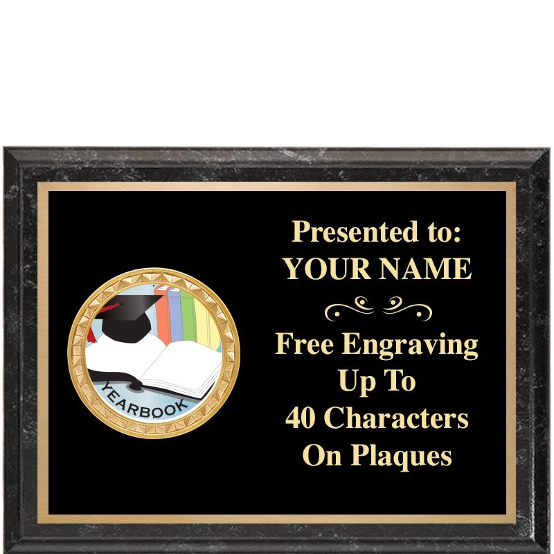 8X6 BLACK EXECUTIVE INSERT PLQ