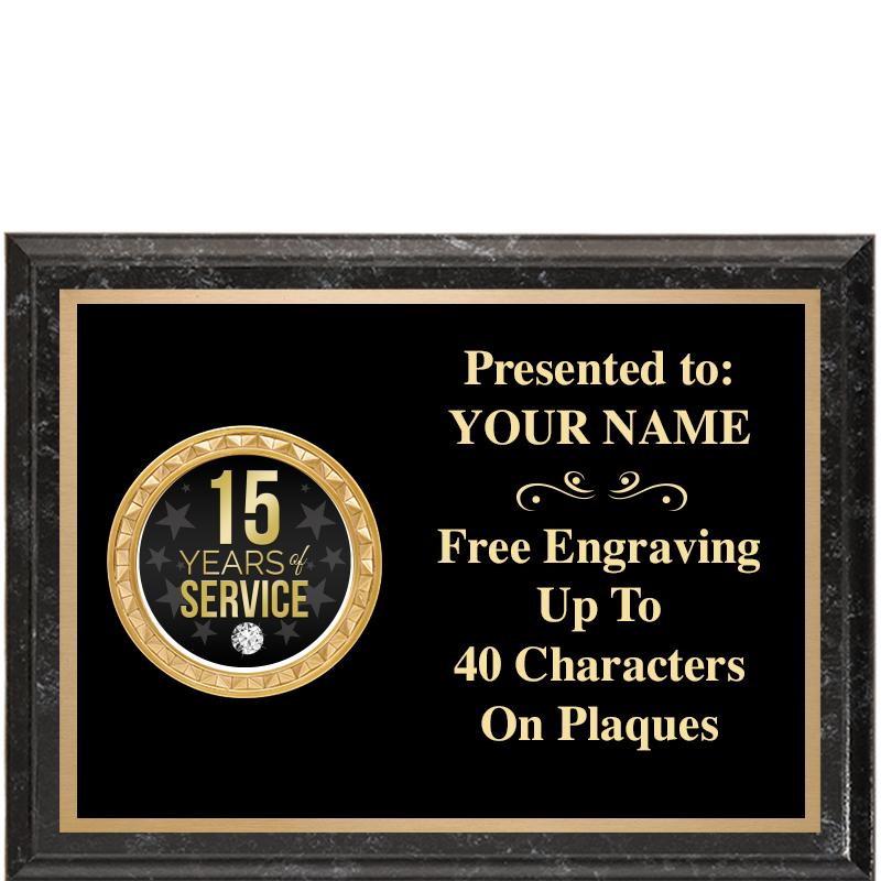 8X6 BLACK EXECUTIVE INSERT PLQ