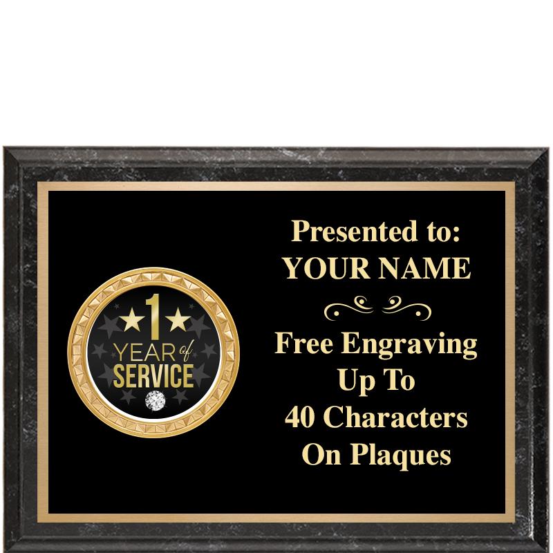 8X6 BLACK EXECUTIVE INSERT PLQ