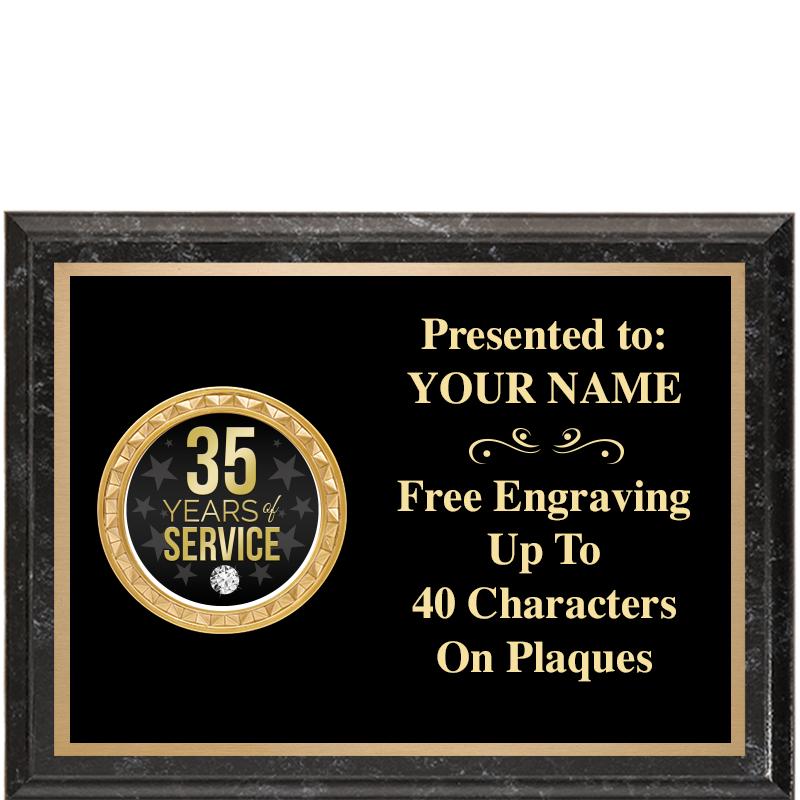 8X6 BLACK EXECUTIVE INSERT PLQ