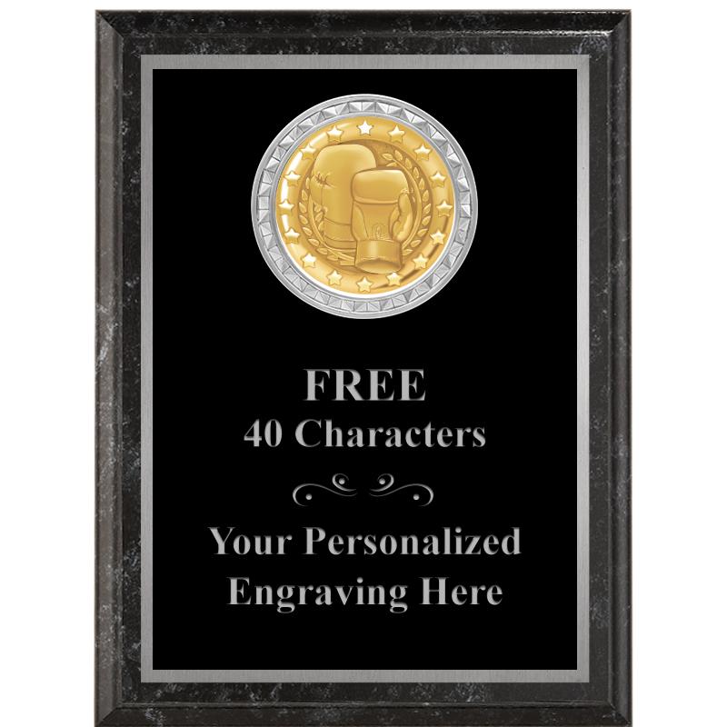 6X8 BLACK EXECUTIVE INS PLQ SV