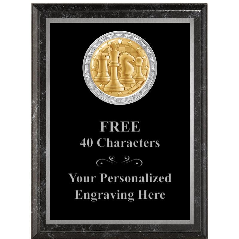 6X8 BLACK EXECUTIVE INS PLQ SV