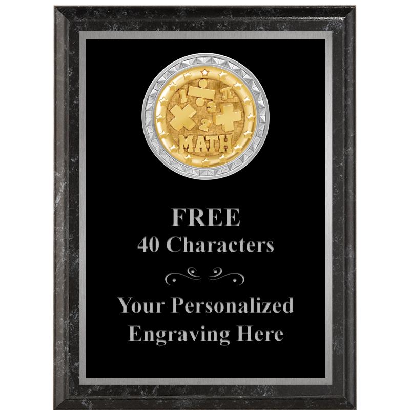 6X8 BLACK EXECUTIVE INS PLQ SV