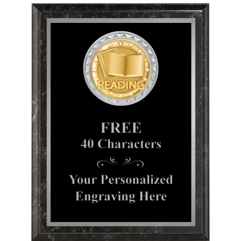 6X8 BLACK EXECUTIVE INS PLQ SV