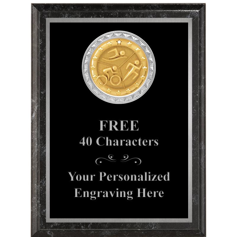 6X8 BLACK EXECUTIVE INS PLQ SV