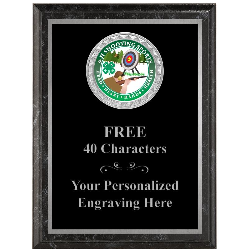 6X8 BLACK EXECUTIVE INS PLQ SV