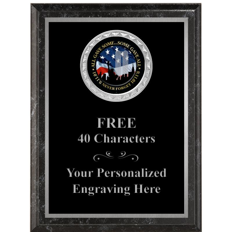 6X8 BLACK EXECUTIVE INS PLQ SV