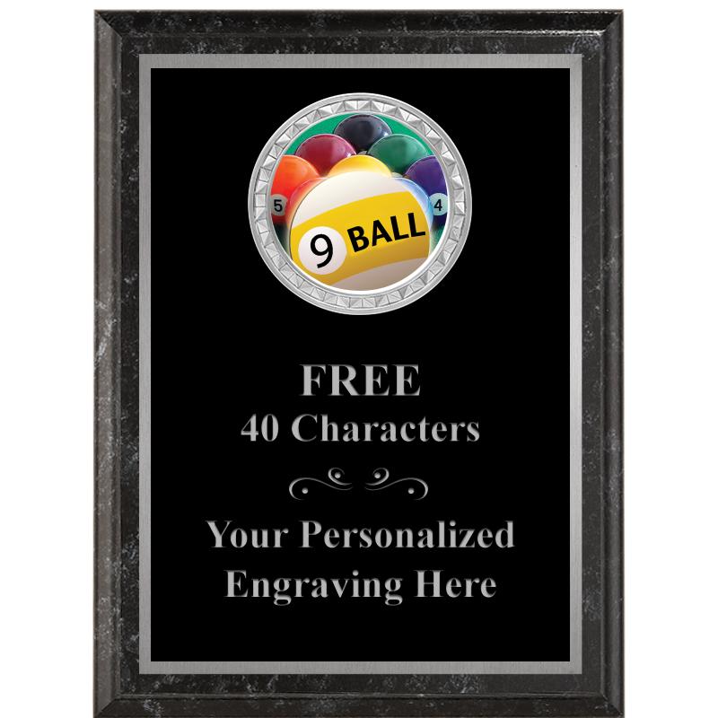 6X8 BLACK EXECUTIVE INS PLQ SV