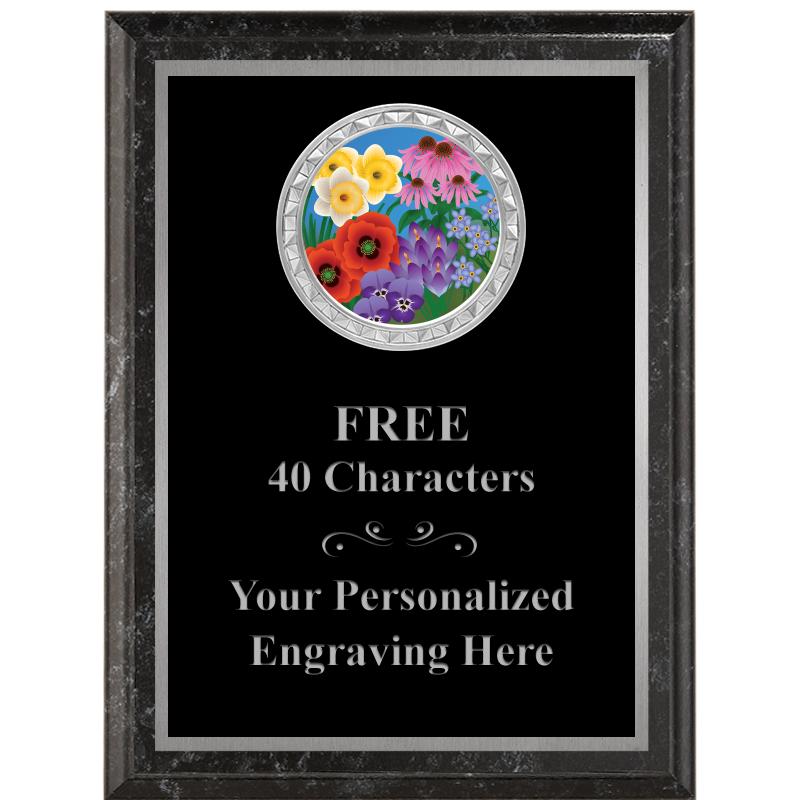 6X8 BLACK EXECUTIVE INS PLQ SV