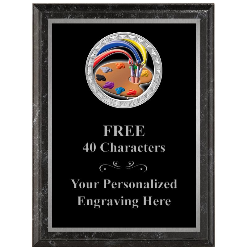 6X8 BLACK EXECUTIVE INS PLQ SV