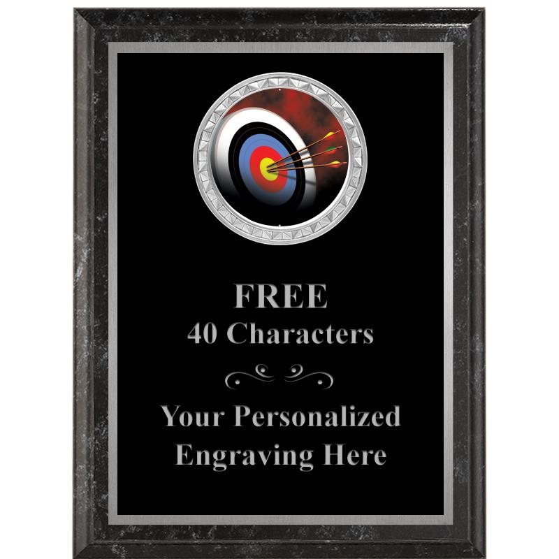 6X8 BLACK EXECUTIVE INS PLQ SV