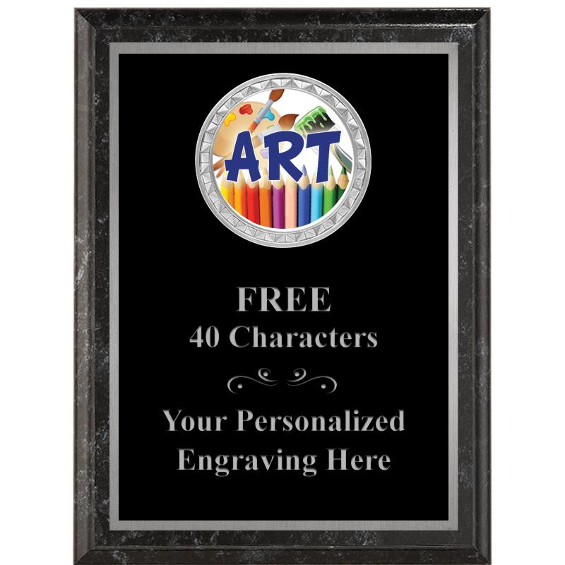 6X8 BLACK EXECUTIVE INS PLQ SV