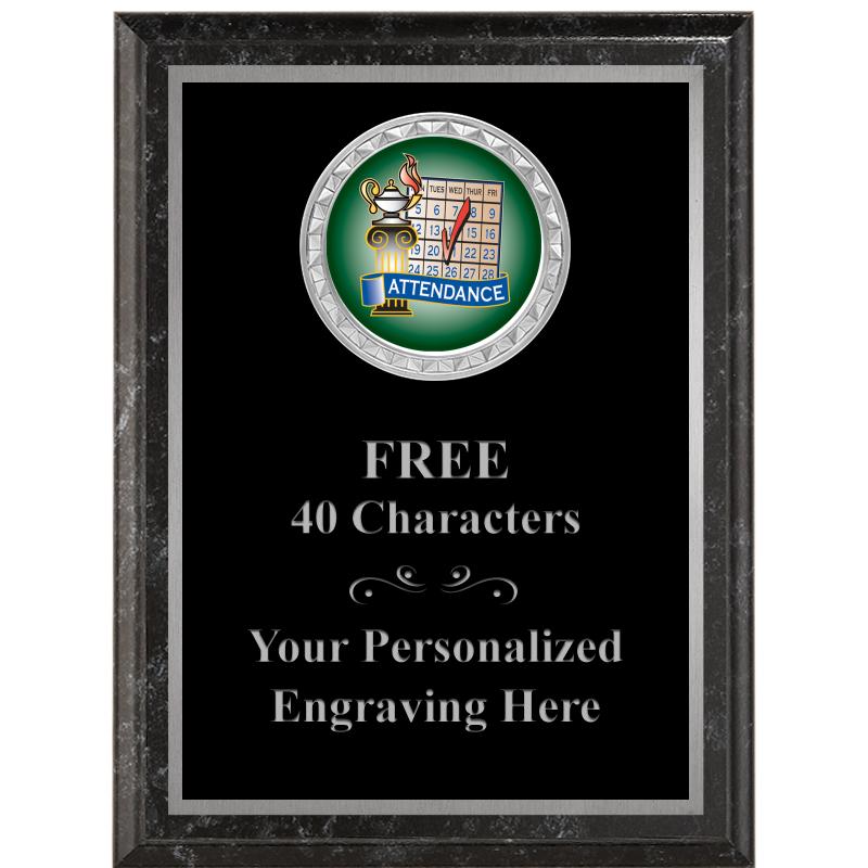 6X8 BLACK EXECUTIVE INS PLQ SV