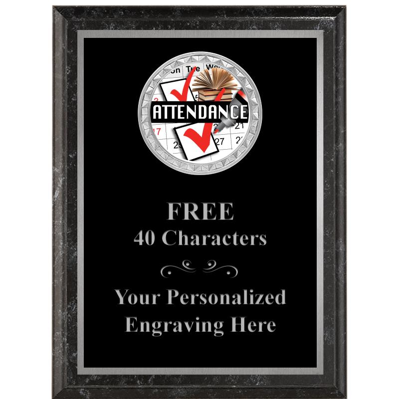 6X8 BLACK EXECUTIVE INS PLQ SV