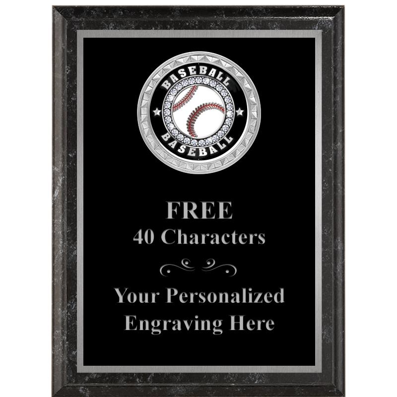 6X8 BLACK EXECUTIVE INS PLQ SV