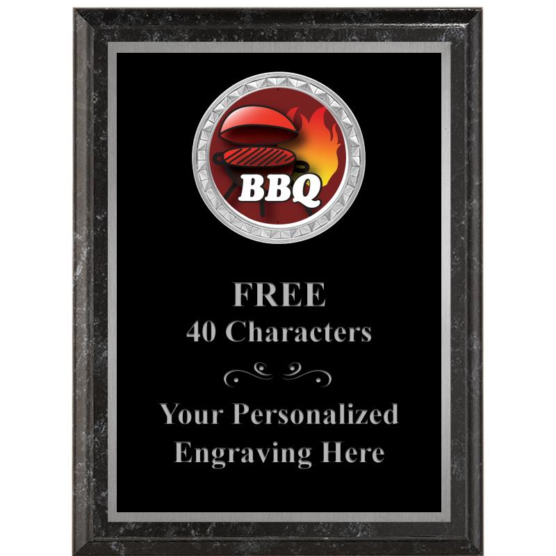 6X8 BLACK EXECUTIVE INS PLQ SV