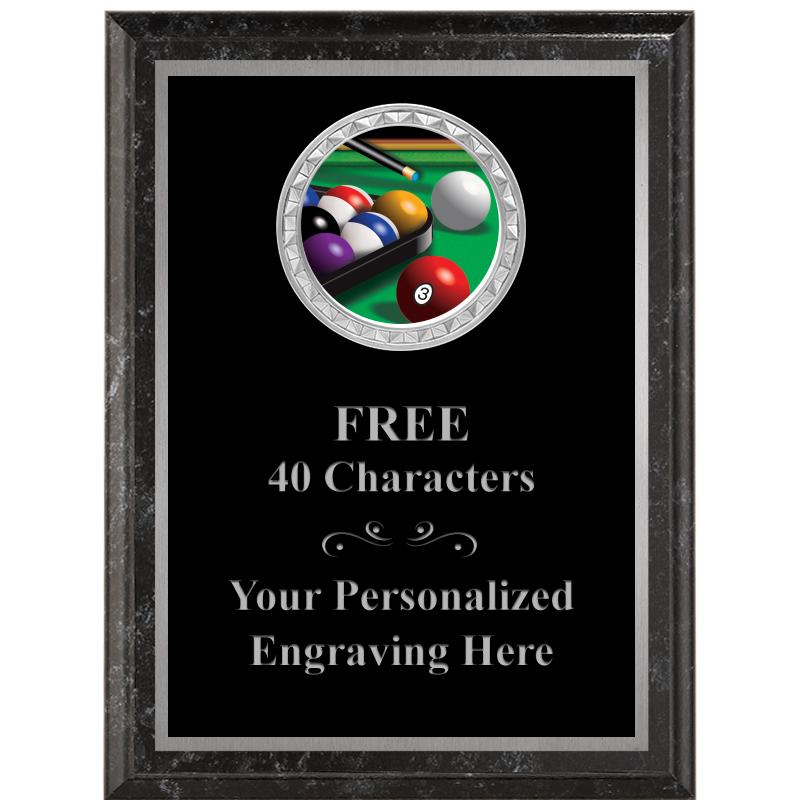 6X8 BLACK EXECUTIVE INS PLQ SV