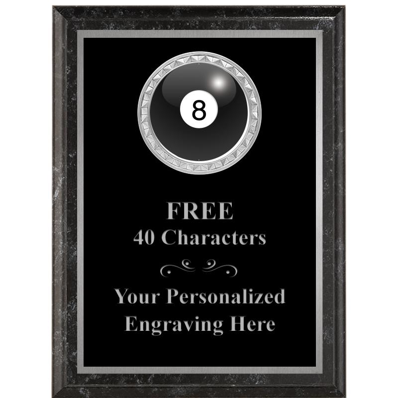 6X8 BLACK EXECUTIVE INS PLQ SV