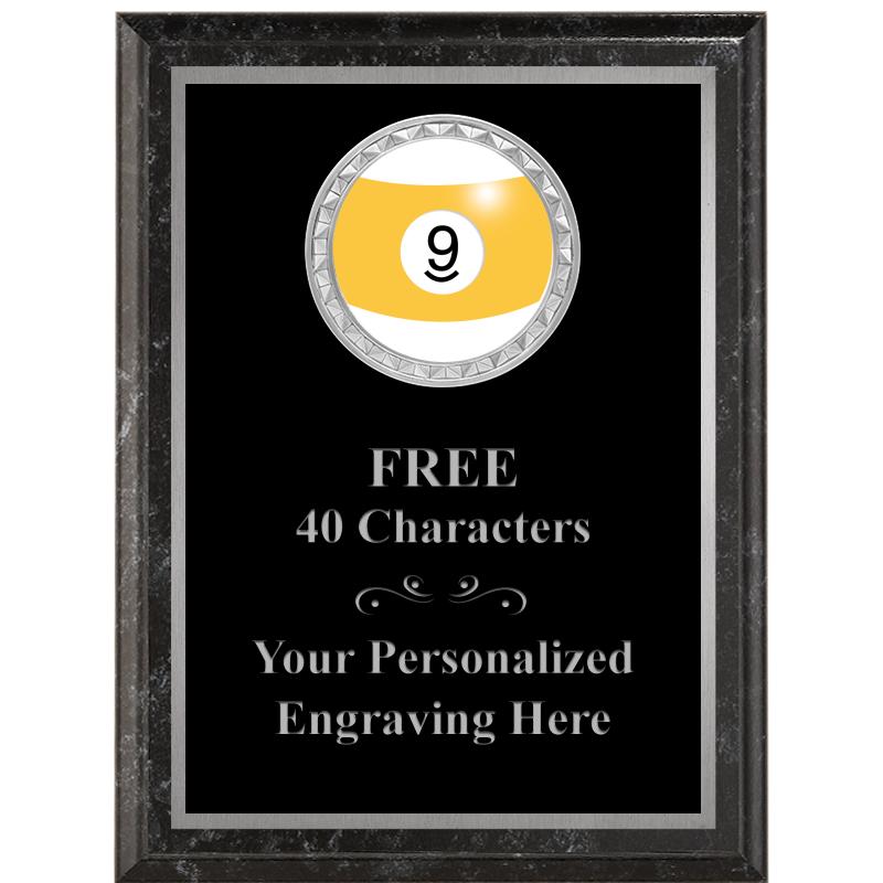 6X8 BLACK EXECUTIVE INS PLQ SV